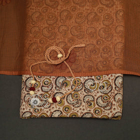 2pc cotton unstitched pedana kalamkari dress material