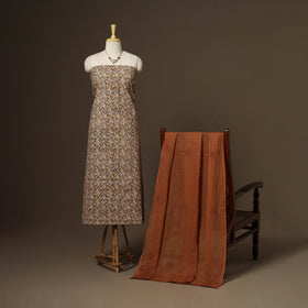 2pc cotton unstitched pedana kalamkari dress material