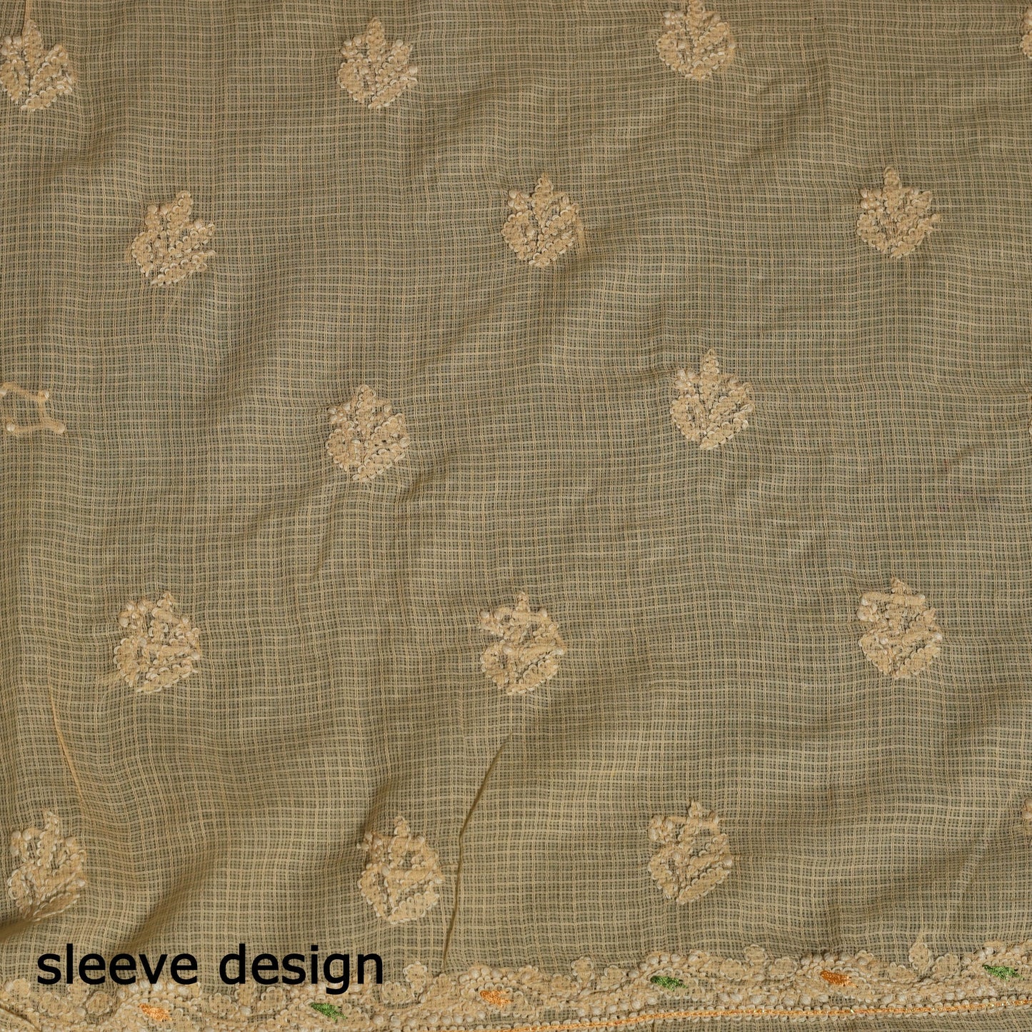 2pc Hand Embroidery Kota Doria Chikankari Dress Material 