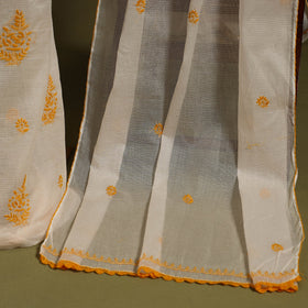 2pc Kota Doria Cotton Lucknow Chikankari Dress Material