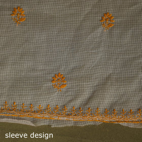 2pc Kota Doria Cotton Lucknow Chikankari Dress Material