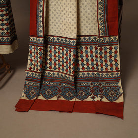 Beige - 2pc natural dyed cotton unstitched dress material