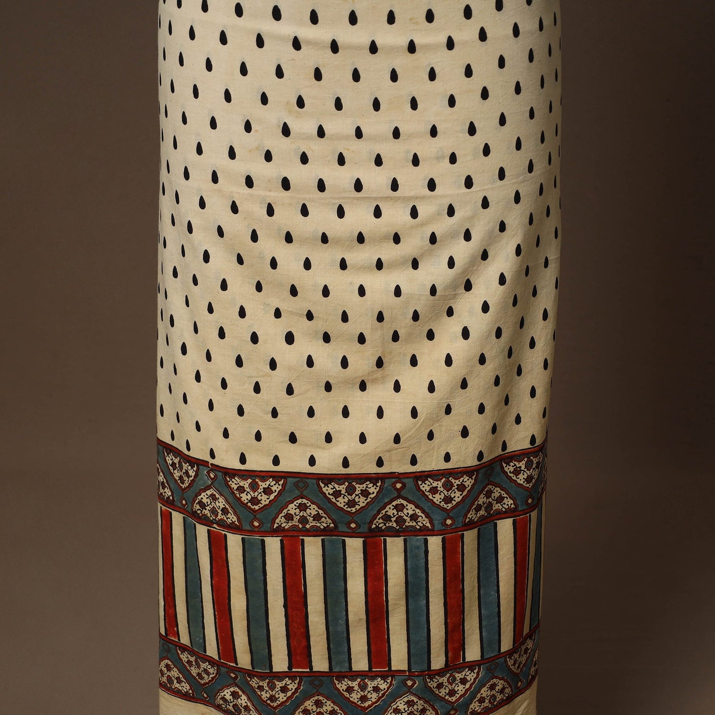 Beige - 2pc natural dyed cotton unstitched dress material