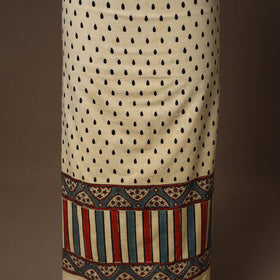 Beige - 2pc natural dyed cotton unstitched dress material