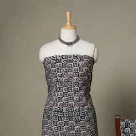 Beige - 2pc pedana cotton unstitched kalamkari dress