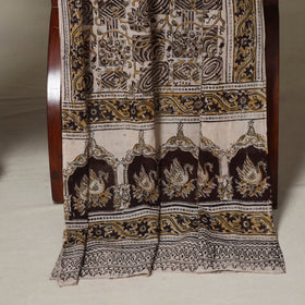 Beige - 2pc pedana cotton unstitched kalamkari dress