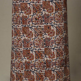 Beige - 2pc pedana cotton unstitched kalamkari dress