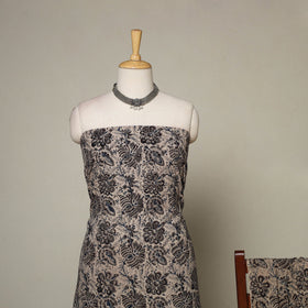 Beige - 2pc pedana cotton unstitched kalamkari dress