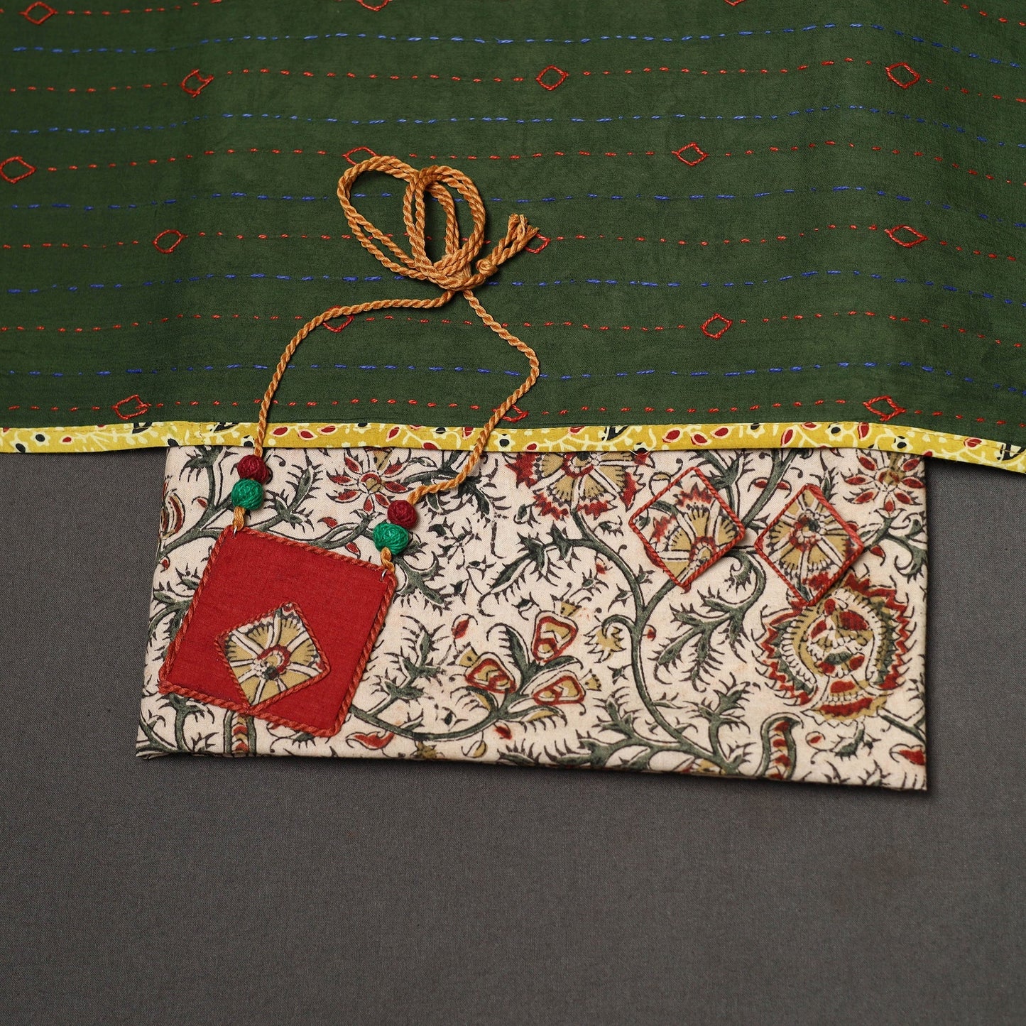 2pc pedana cotton unstitched kalamkari dress material