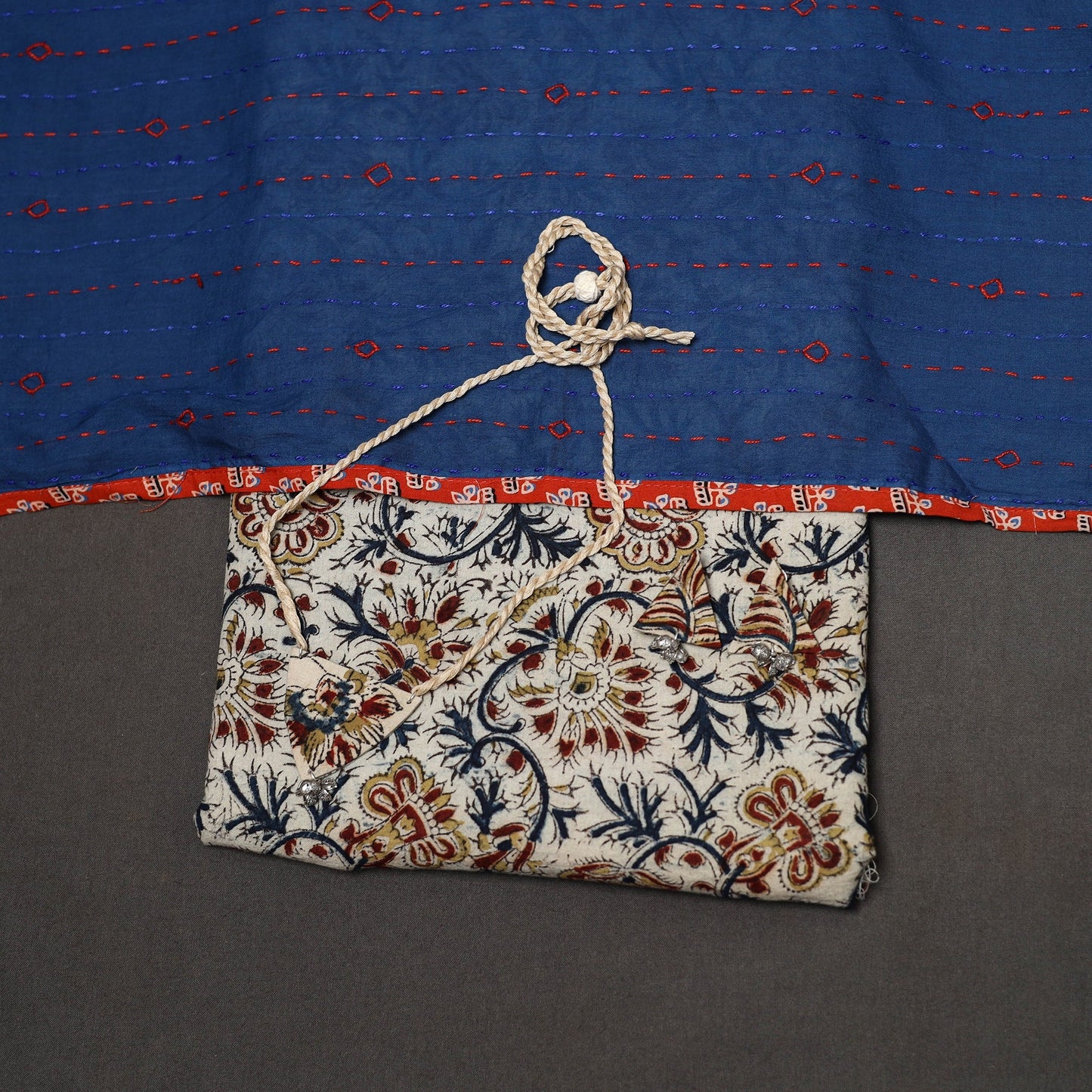 2pc pedana cotton unstitched kalamkari dress material