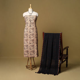 2pc pedana cotton unstitched kalamkari dress material