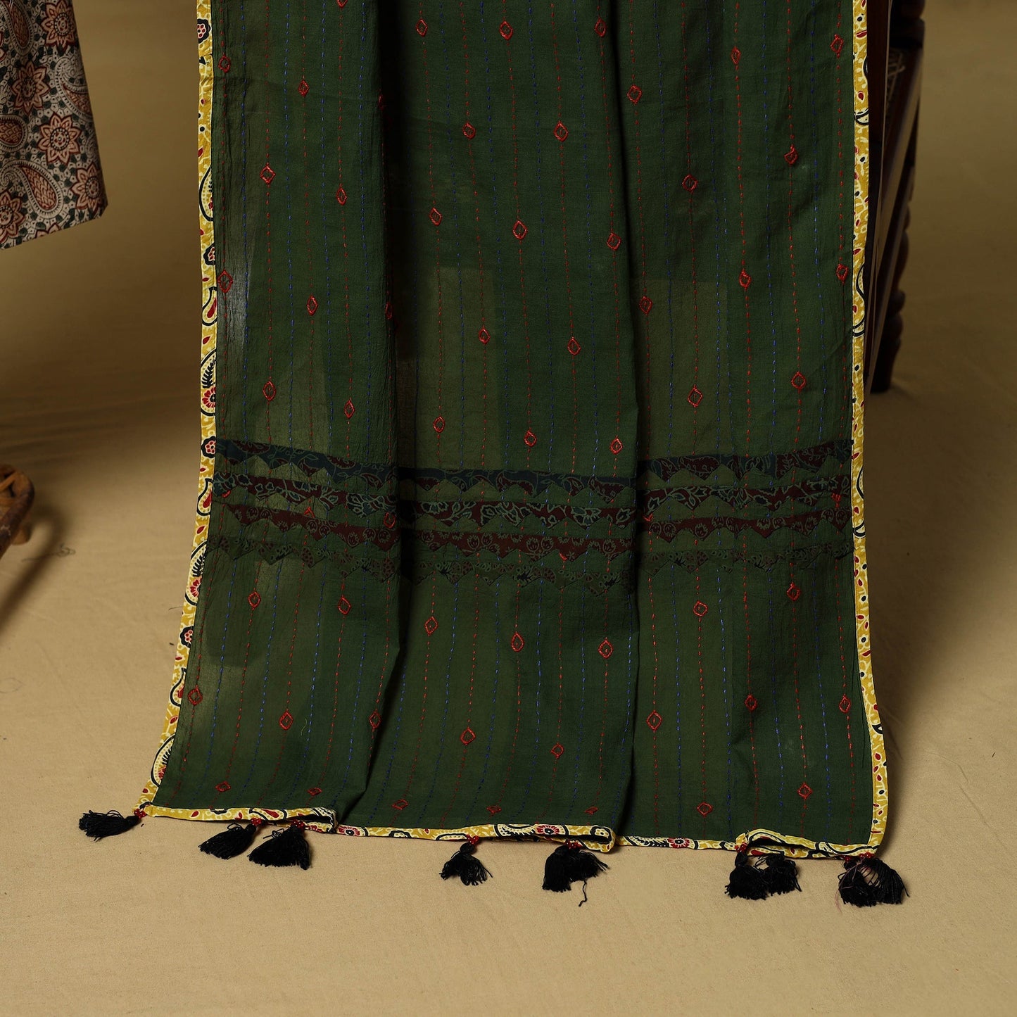 2pc pedana cotton unstitched kalamkari dress material