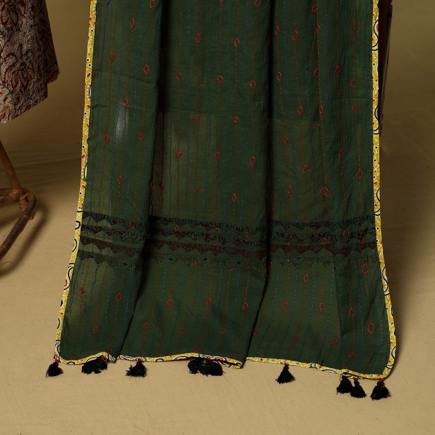 2pc pedana cotton unstitched kalamkari dress material