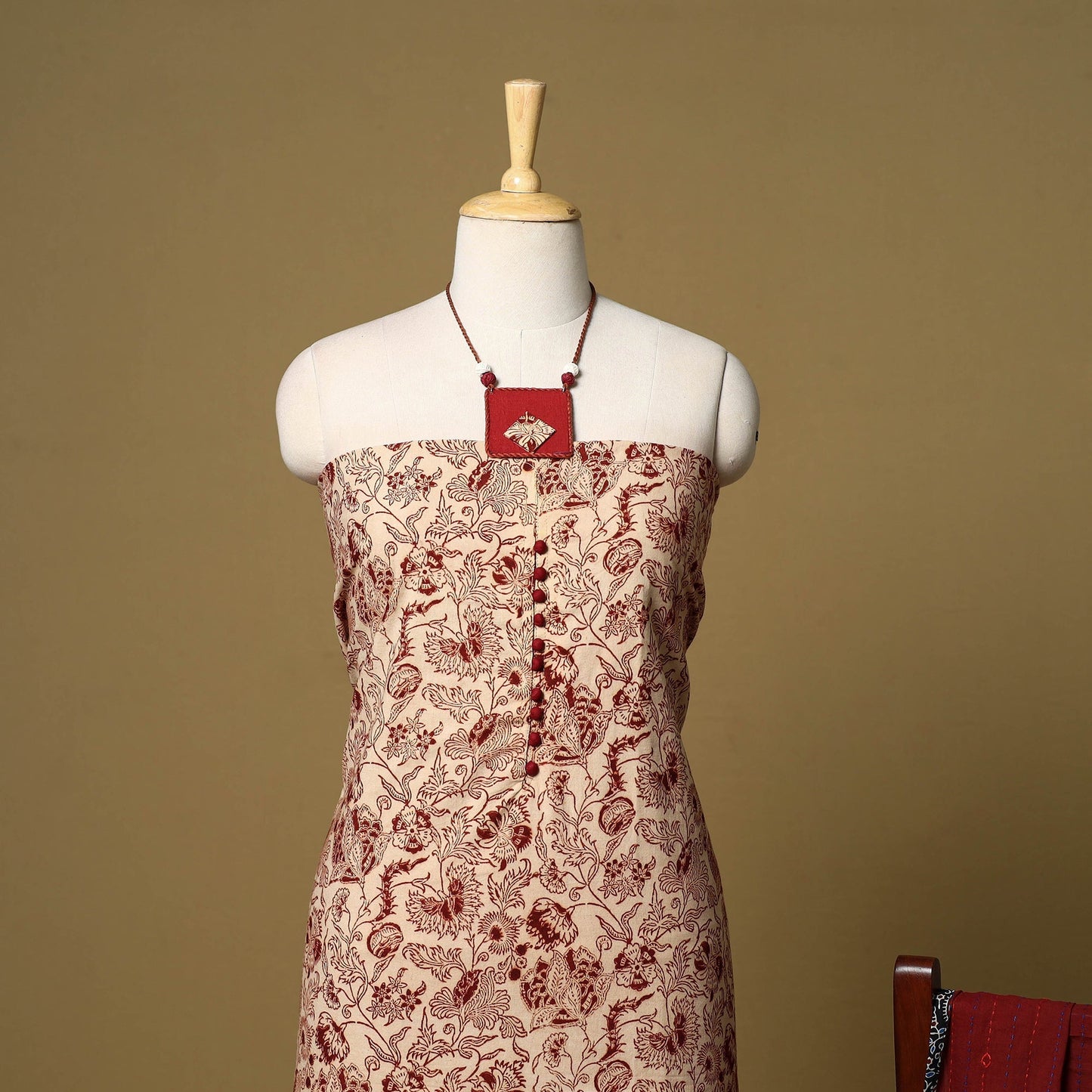 2pc pedana cotton unstitched kalamkari dress material