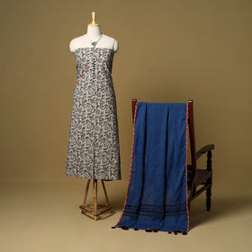 2pc pedana cotton unstitched kalamkari dress material