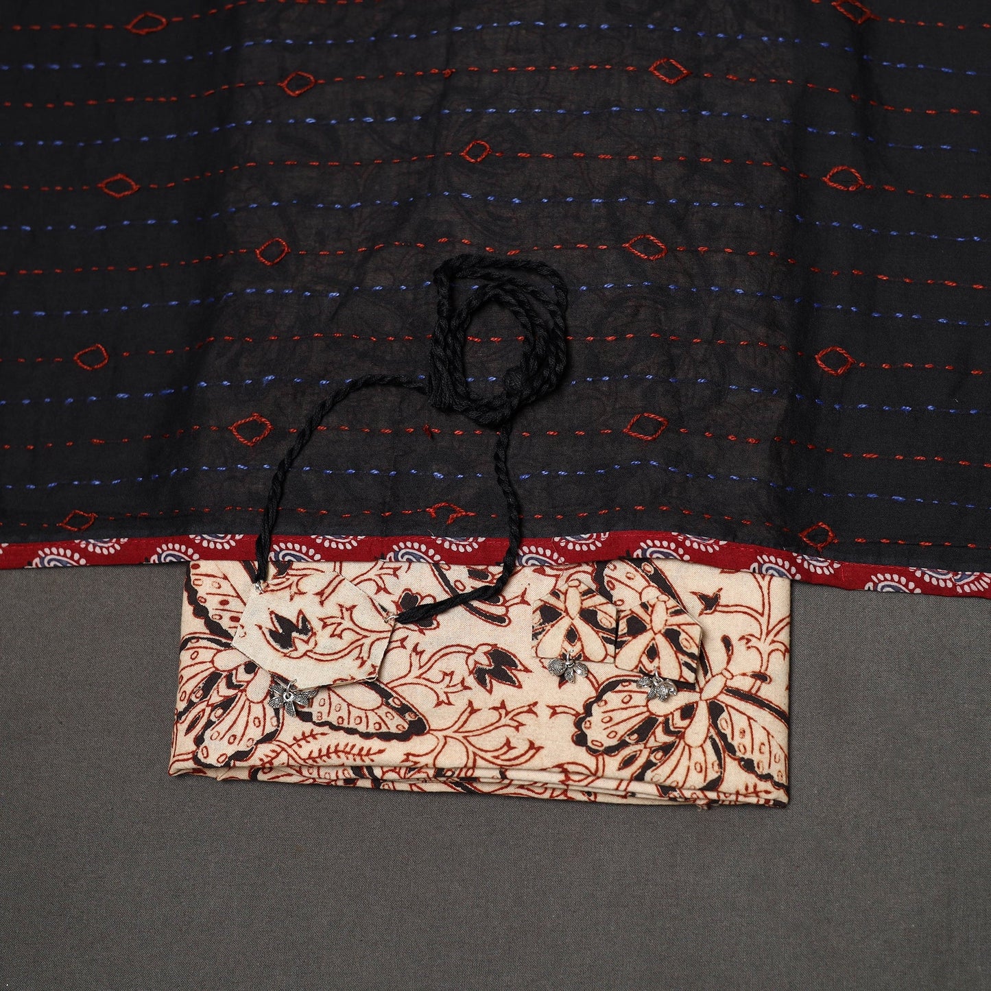 2pc pedana cotton unstitched kalamkari dress material