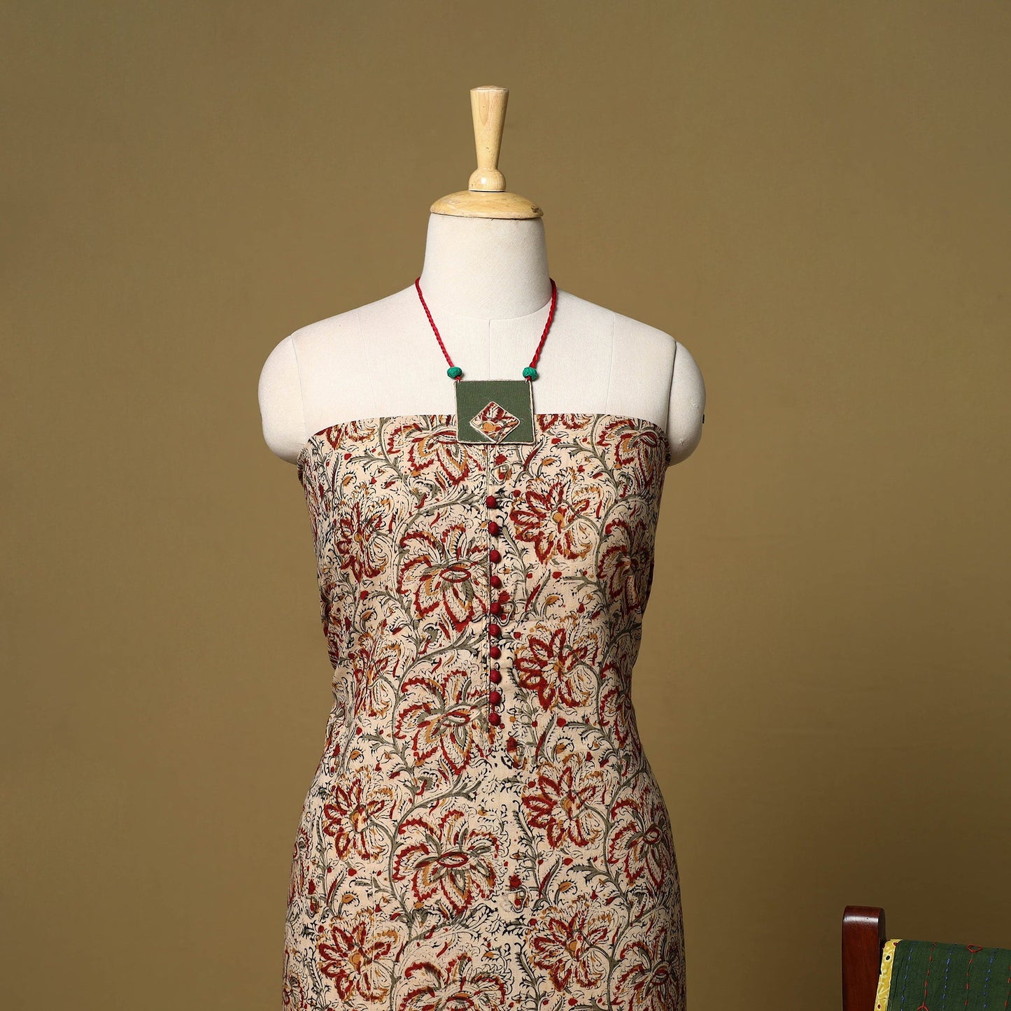 2pc pedana cotton unstitched kalamkari dress material