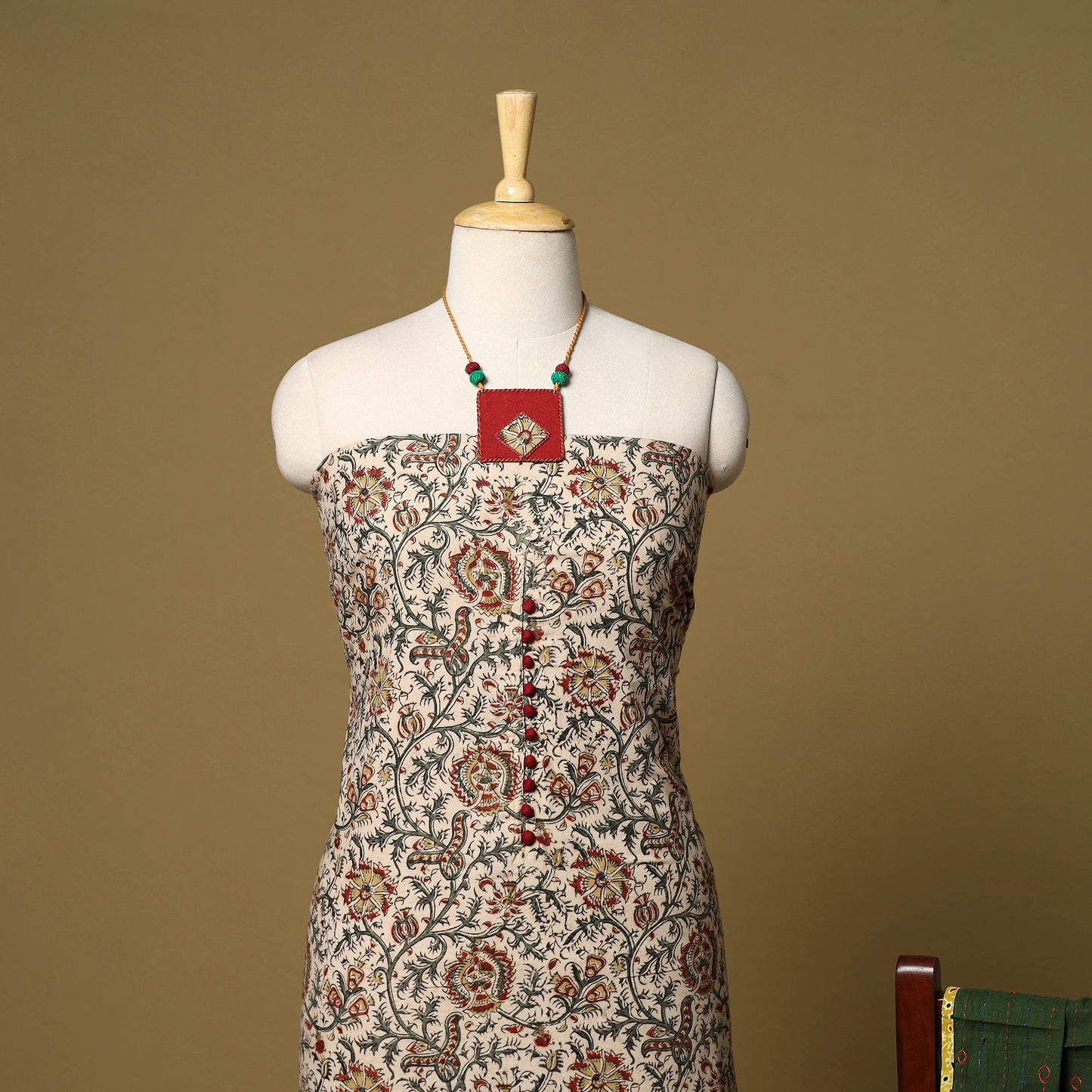 2pc pedana cotton unstitched kalamkari dress material