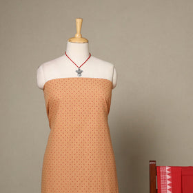 Beige - 2pc unstitched jacquard dress material