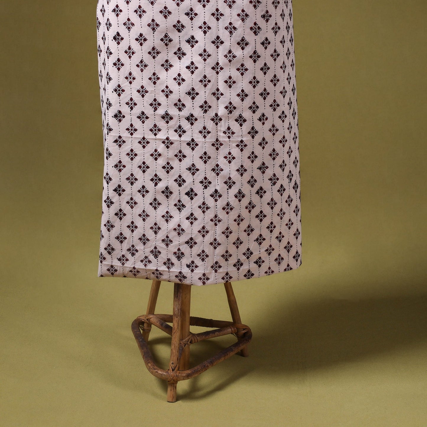 Beige - 3pc cotton bagh unstitched dress material