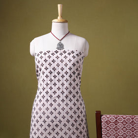 Beige - 3pc cotton bagh unstitched dress material