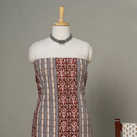 Beige - 3pc cotton unstitched bagh dress material 12