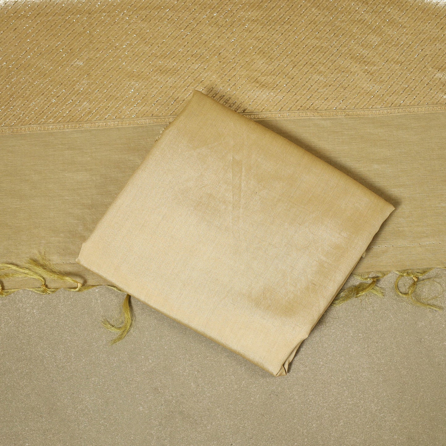  2pc Cotton x Viscose Zari Banarasi Dress Material 