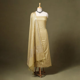  2pc Cotton x Viscose Zari Banarasi Dress Material 