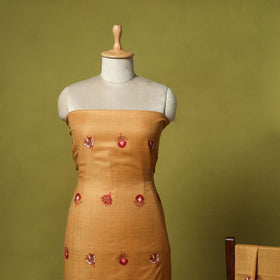 3pc embroidered merino wool unstitched dress material 63