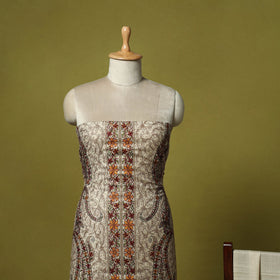 3pc heavy chain stitch embroidered merino wool unstitched