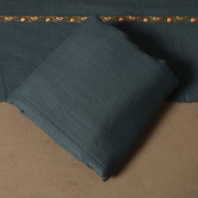 Beige - 3pc kashmiri merino wool unstitched heavy sozni