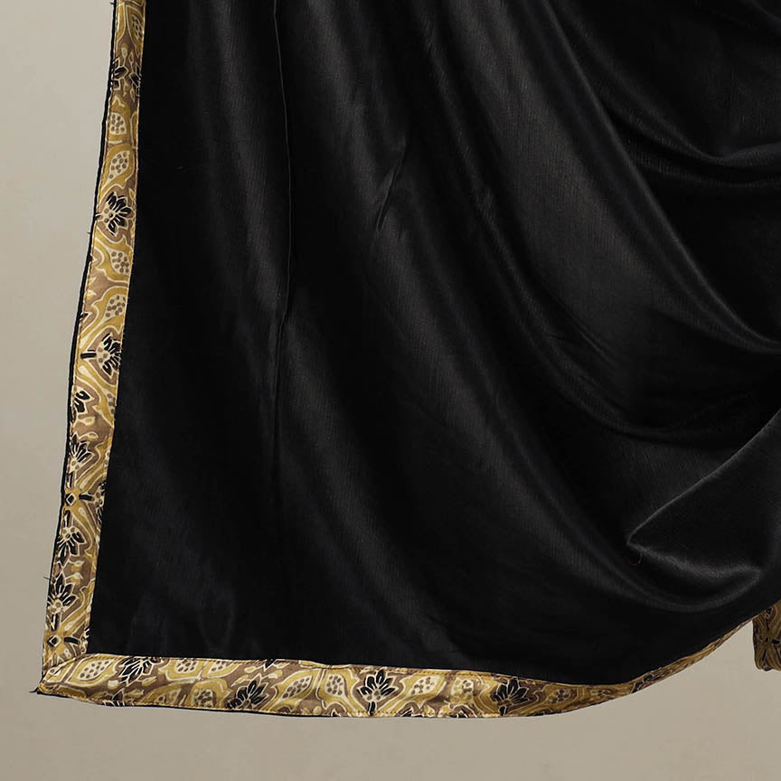 3pc Beige Natural Dyed Modal Silk Ajrakh Print Kurta Material Set