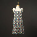 Beige - cotton apron with pocket 46 - handcrafted