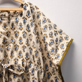 Beige - cotton kids kaftan (3-4 years) 01 - handcrafted