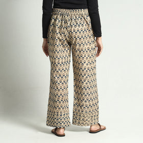 Buy Ajrakh Block Printed Cotton Elasticated Palazzo Online at iTokri.com