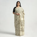  Akola Hand Block Printed Cotton Saree 
