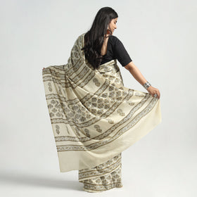  Akola Hand Block Printed Cotton Saree 