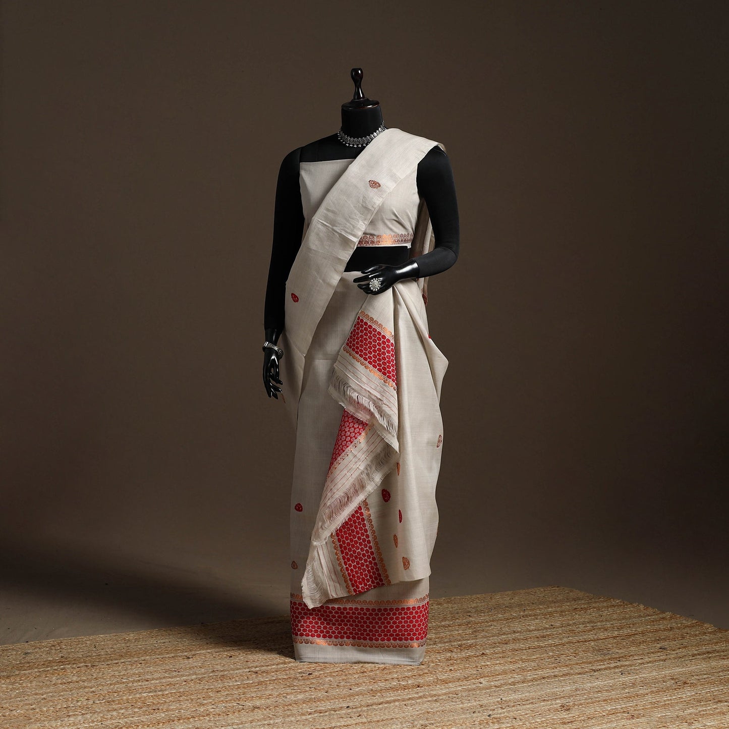 Assam handloom silk cotton mekhela chador with blouse piece