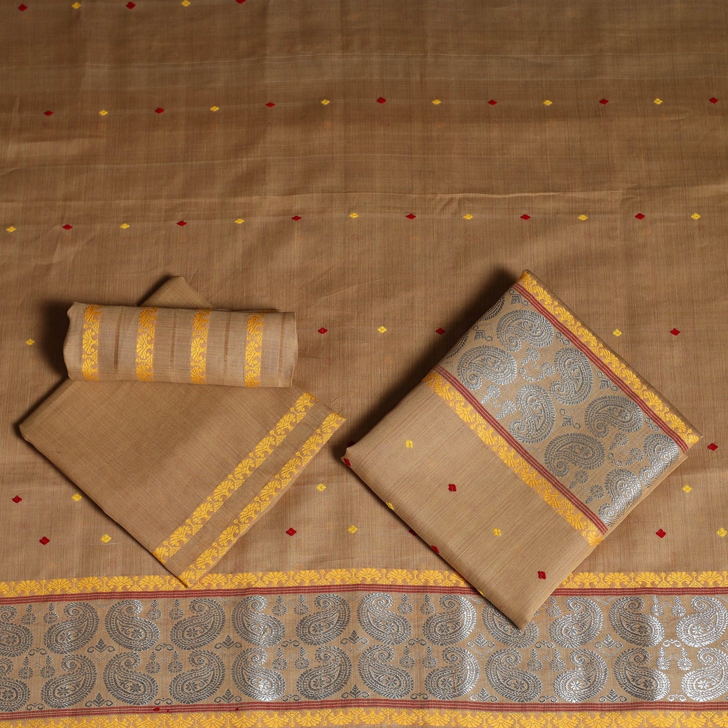 Assam handloom silk cotton mekhela chador with blouse piece