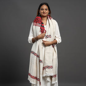  Assamese Gero Design Mising Eri Silk Handloom Shawl cum Stole  