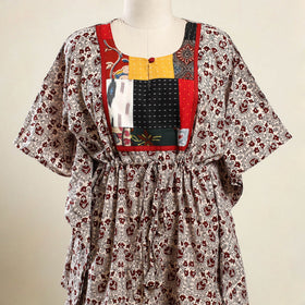 Beige - bagh patchwork cotton kaftan (short) 34