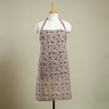 Buy Beige Bagh Block Print Cotton Apron with Pocket