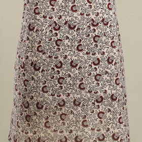 Buy Beige Bagh Block Print Cotton Apron with Pocket