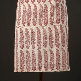 Beige - bagh cotton apron with pocket 25 - handcrafted
