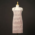Beige - bagh cotton apron with pocket 25 - handcrafted