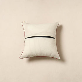 Beige - bagh cotton cushion cover 27 - handcrafted