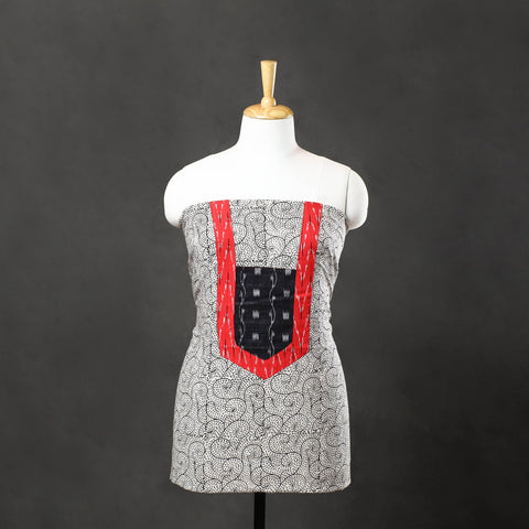 Beige - bagh cotton unstitched kurta material