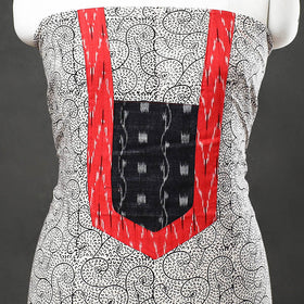 Beige - bagh cotton unstitched kurta material