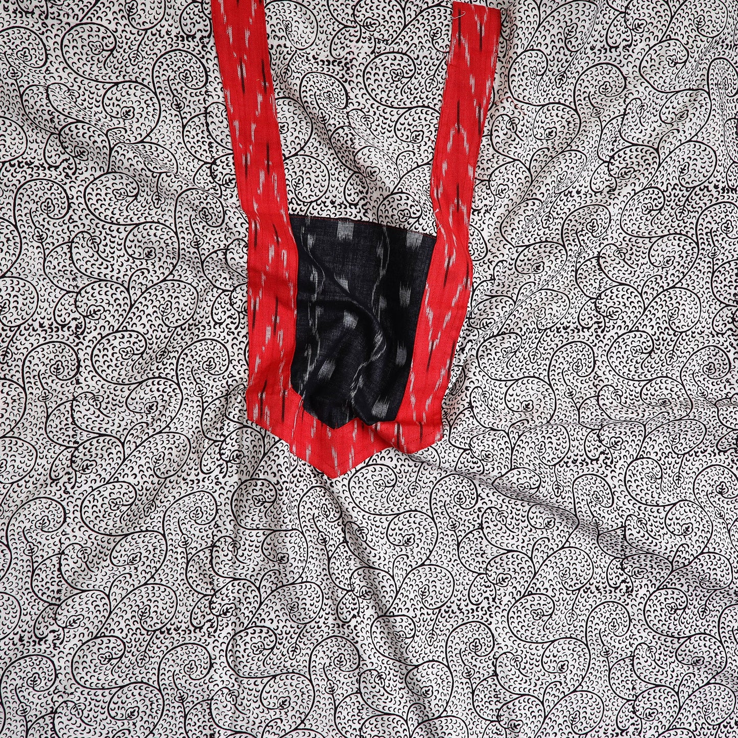 Beige - bagh cotton unstitched kurta material