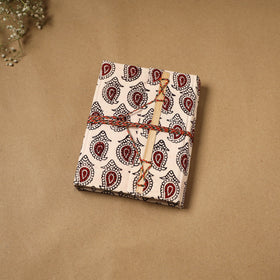 Bagh fabric cover handmade paper notebook with thread lock